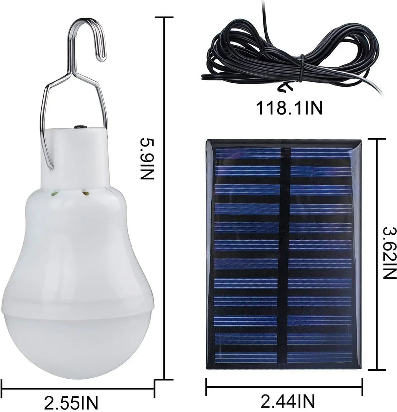 Lâmpada Solar LED (Prova d'água, Portátil e Poderosa)