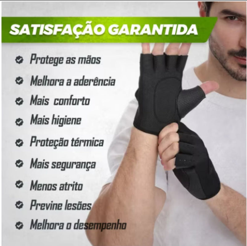 Luva de Academia PowerFit - Performance e Conforto - Chega de calos