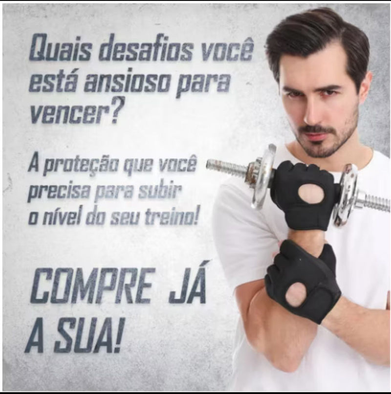 Luva de Academia PowerFit - Performance e Conforto - Chega de calos